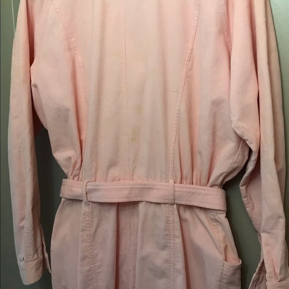 Together QPS 👗 Quality Price Style 12T Pink Long Corduroy Belted Dress - Picture 3 of 5